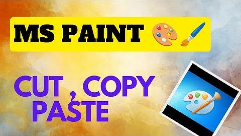 MS PAINT || Editing in MS Paint ( Cut,Copy,Paste)|| how to use cut copy paste#computer #copa