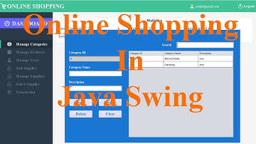 Online Shopping Management System in Java | NetBeans | MySQL | Part-21
