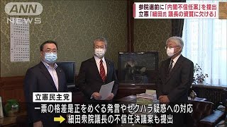 「物価高に無為無策だ」立憲「内閣不信任案」を提出(2022年6月8日)