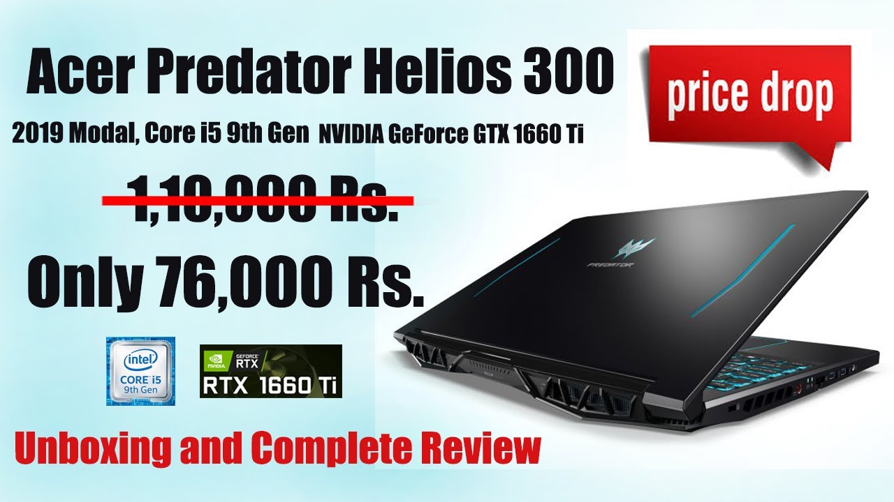 Acer Predator Helios 300, 2019 | i5 9th Gen in Lowest Price | Gaming Laptop  | Unboxing & Review