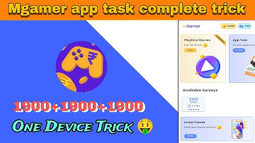 Mgamer App Task Complete Trick 2024 | mGamer coin trick | mgamer refer trick