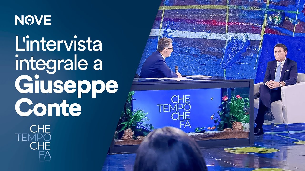 Che tempo che fa | L'intervista a Giuseppe Conte