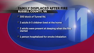 Honaker Fire displaces family of eight