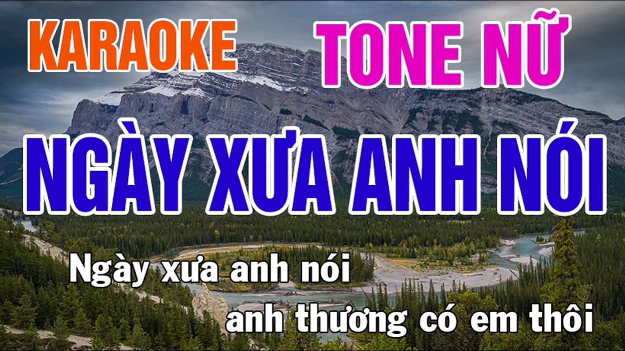 Ngày Xưa Anh Nói Karaoke Tone Nữ Nhạc Sống - Phối Mới Dễ Hát - Nhật Nguyễn
