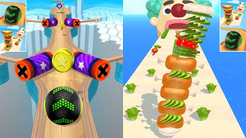 ✅ Going Balls Vs Sandwich Runner All Levels New Update Gameplay Walkthrough
