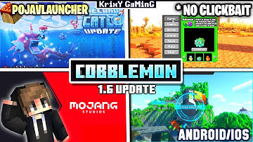 INSTALL REAL COBBLEMON 1.6 UPDATE MOD - ANDROID | HOW TO DOWNLOAD COBBLEMON MOD IN POJAVLAUNCHER !