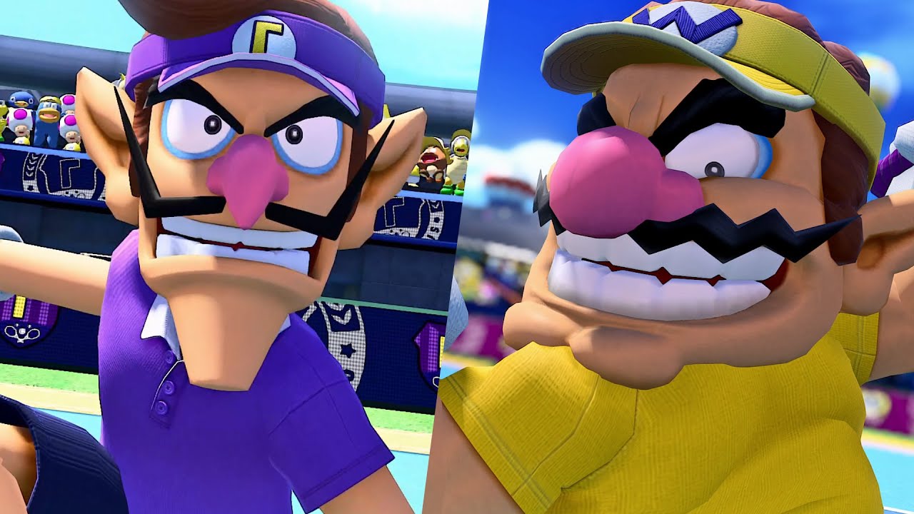Wario Waluigi Vs. Rosalina Toad - Mario Tennis Aces ⁴ᴷ Switch