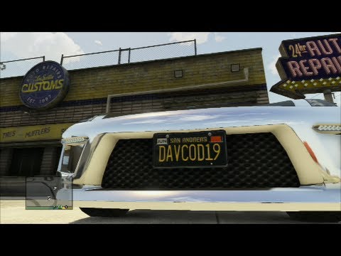 comment modifier plaque gta 5