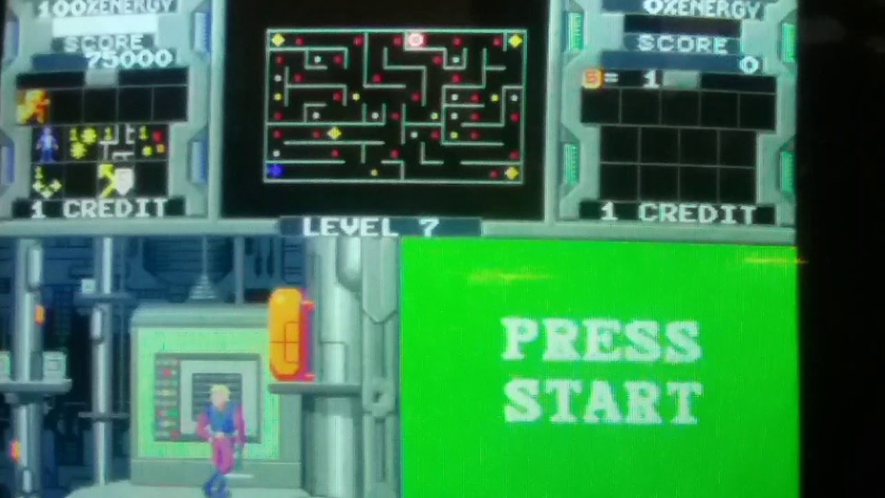 OLD SCHOOL XYBOTS ARCADE GAME PLAY YouTube