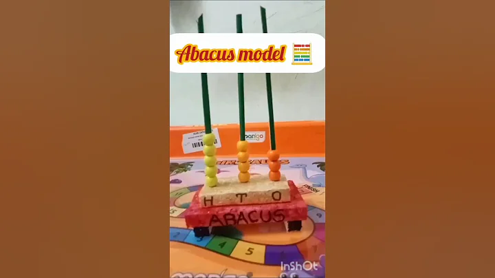 Easy Abacus model 🧮  #mathproject #art #kids#abacus