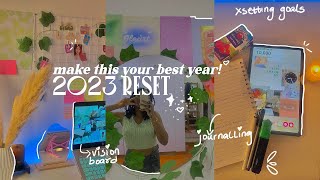 2023 RESET | vision board, goal setting, healthy habits ..HOW TO make this year your best *LEVEL UP