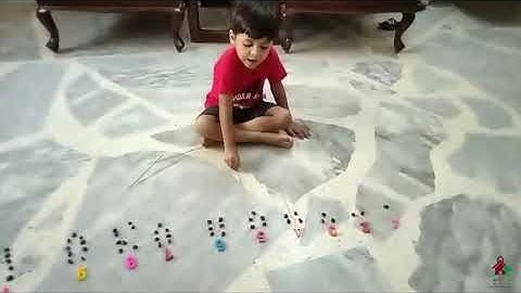 Concept of odd and even numbers given through counter and cards. 🌟