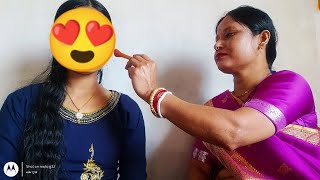 My mom does my makeup 💄II Nikhita's vlog