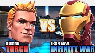 Human Torch VS Act 6.3.4 Iron Man Infinity War - Marvel Contest Of Champions screenshot 4