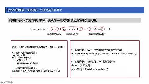 [ python tutorial ] 19 Python的列表推导式
