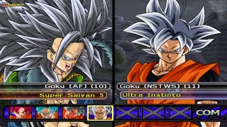 Goku Super Saiyan Jin 5 vs Goku Ultra Instinct | Dragon Ball Budokai Tenkaichi 4 | PS2 Gameplay