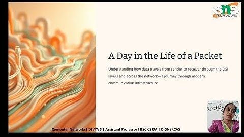Packets | Computer Networks and Data Communication | SNS INSTITUTIONS 