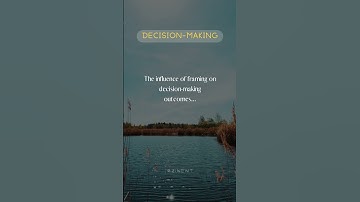 The influence of framing on decision making outcomes #Short #Psychological