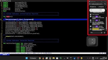 VIM EDITOR Programando Um Indicador para o Mercado Financeiro em MQL5 para o Metatrader - sessões