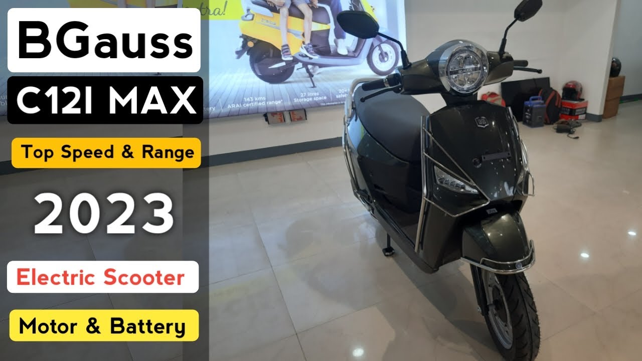 Electric Scooter 2023 BGauss C12i Max BG Electric Scooter 2023