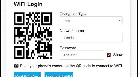 Laravel Wifi Card Generator