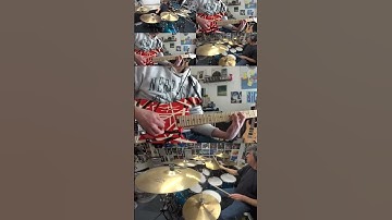Single Strokes Using Kick & Crash Accents Fill #shorts #drums #guitar