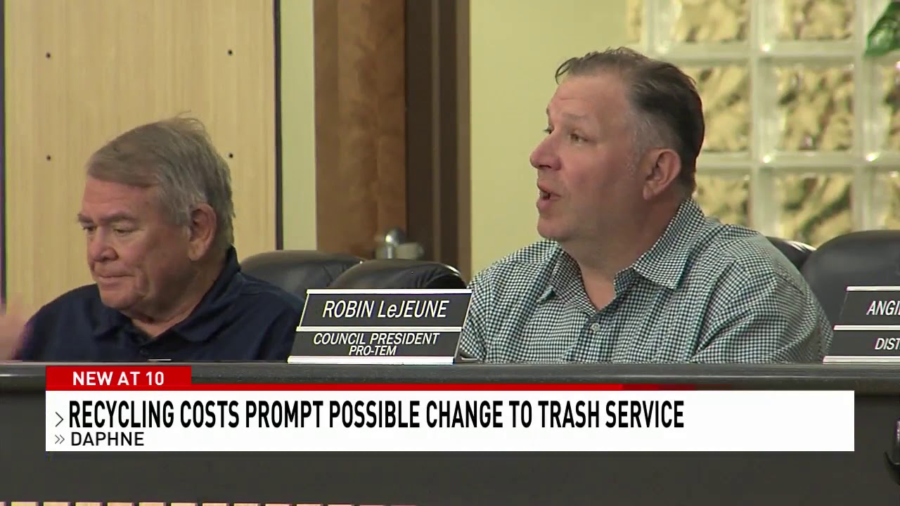 Daphne recycling program losing money, city officials consider trash service changes - NBC 15 WPMI