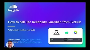 How to call Site Reliability Guardian (SRG) from GitHub