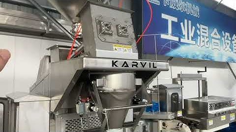 Working video of the packaging machine and hopper - spices production line