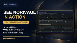 Norivault Demo: Organize VA Benefits Research, Records & Next Steps