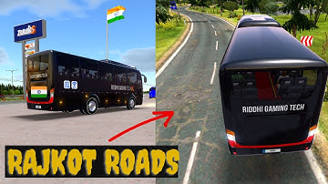 Bus Simulator Ultimate | Trip from Rajkot to Ahmedabad | Indian map in bus simulator ultimate