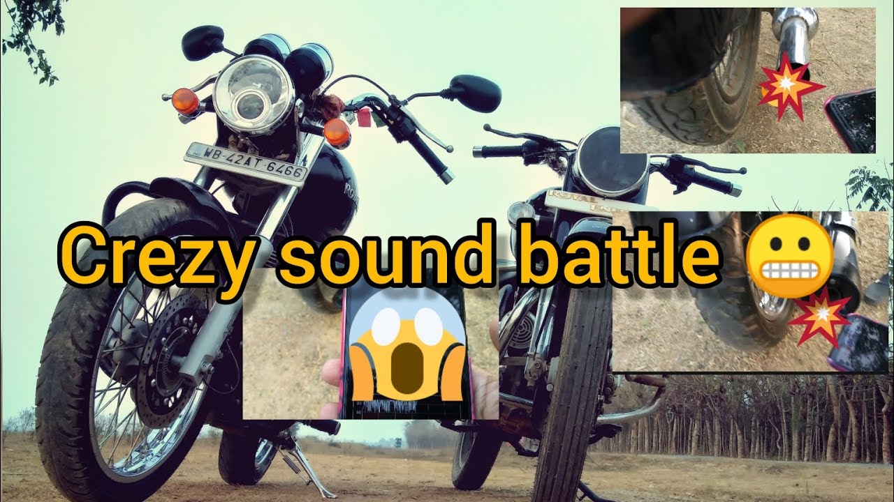 1982 Bullet 350 VS Thunderbird 350 SOUND BATTLE STOCK silencer