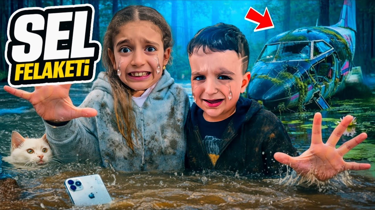 POYRAZ ELİF FIRTINA ÇIKTI SELİN ORTASINDA MAHSUR KALDIK!!BABAM KAYBOLDU!!