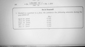 Calculation of interest on drawings PROBLEM 66,67,68