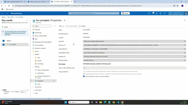 DiskEncryptionSet in Azure | Encrypt VM disk using CMK in Key Vault