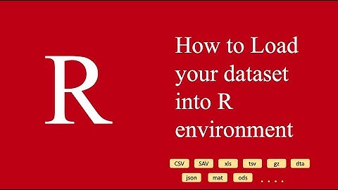 How to load datasets in R from different formats