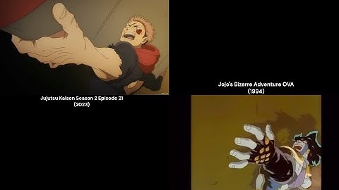 Jujutsu Kaisen referencing the Jojo