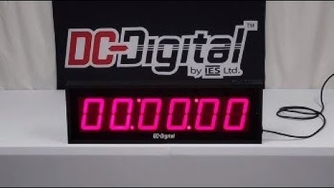 Large 4 Inch LED Digital Count Up Timer w/ Aluminum Enclosure, Acrylic Lens & Sealed Pushbuttons