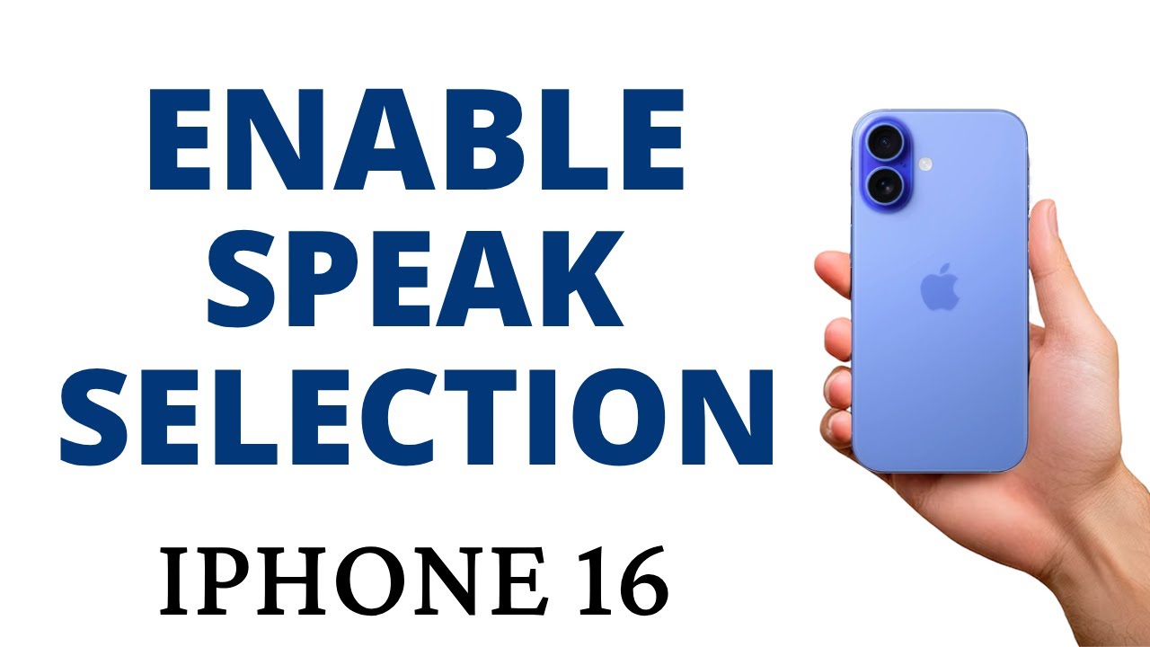 How to READ a SELECTED TEXT ALOUD on the iPHONE 16!
