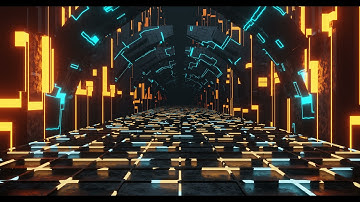 3d renderinb loop of neon sci fi corridor VJ VFX Motion Background || Vj Loop 2021_Free USE ||