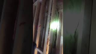 Fire blocking both vertically and horizontally in wood frame construction
