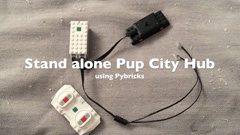 Lego standalone city hub coded with pybricks