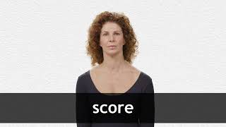 How to pronounce SCORE in American English