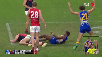 Liam Ryan takes screamer over Gawn