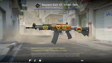 Souvenir Galil AR Amber Fade + Mouz Gold CS2 Skin Inspect #cs2 #dbtech #dbtechgaming