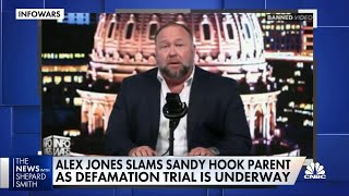 Alex Jones slams Sandy Hook parent during defamation trial