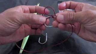 Montage jig deux hameçons. Double assist hook jigging