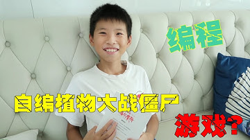 六年级小男孩，自学编程做植物大战僵尸，还赚到了一百零花钱Children programming【希樂同学】