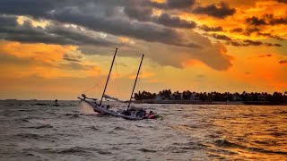 Key West Stormy Colorful Sunset ๐Crazy Waves Off Mallory Square- LIVE
