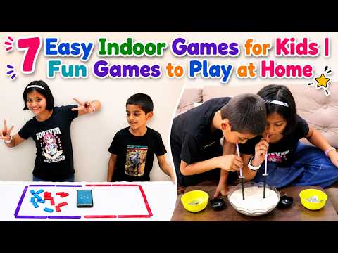 7 Easy Indoor Games for Kids | Fun Games to Play at Home | Family Party Games